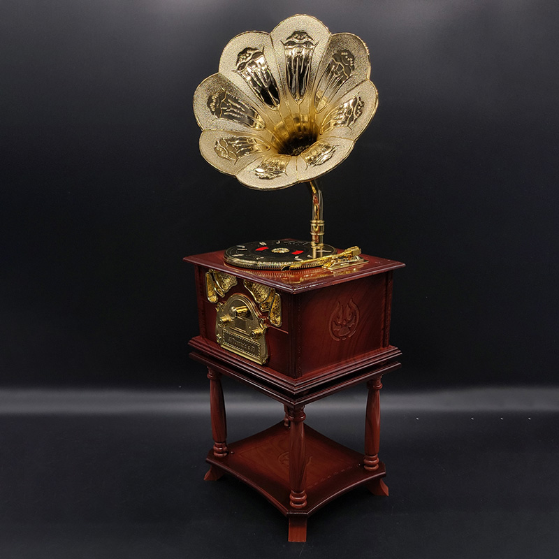 Vintage Collectible And Vintage Dolls - 1/6 Scale Vintage Gramophone Record Player