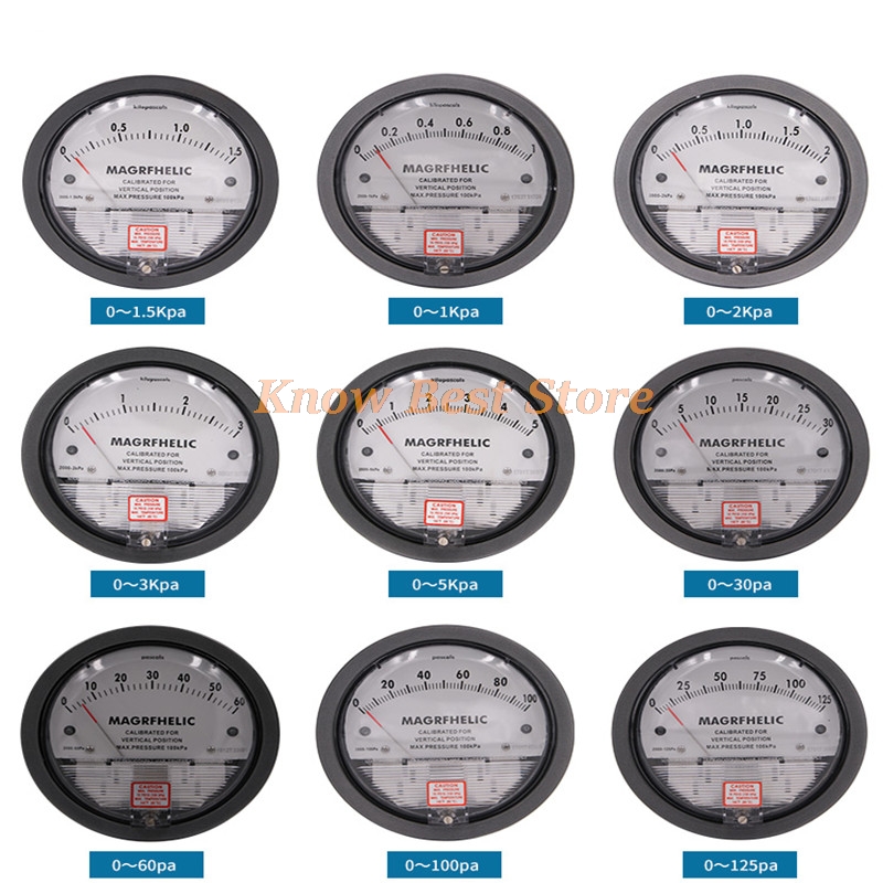 Analog Meter Gauge - 1PCS Micromanometer Micro-pressure Gauge Tester Meter