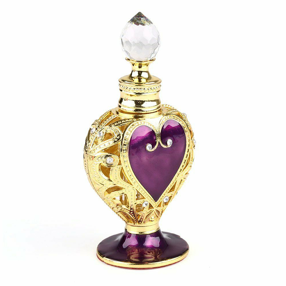 Vintage Collectible Bottles - Luxury Perfume Crystal Bottle Purple Heart