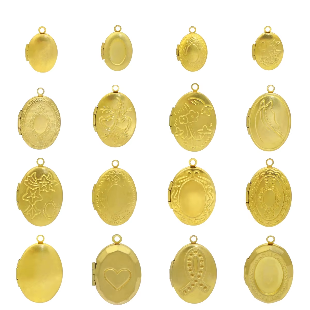 Vintage Collectible Item - BoYuTe (50 Pieces/Lot) Oval Shaped Brass