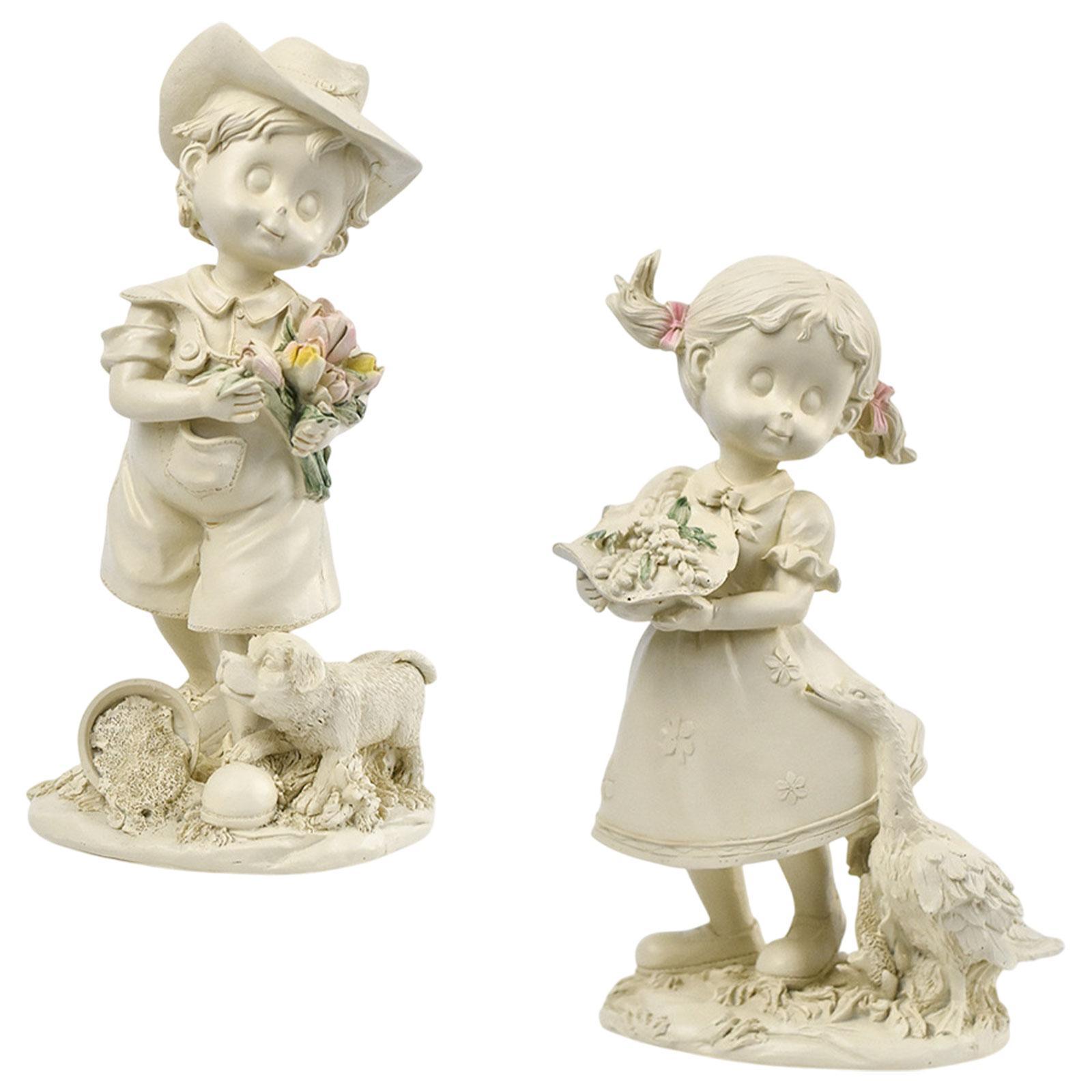 Collectible & Vintage Dolls For Wedding - Child Statue Young Figure Sculpture Table