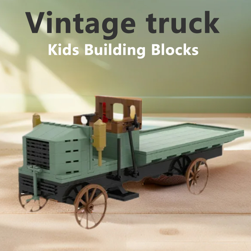 Vintage Collectible Trucks - 367PCS Creative Building Blocks Vintage Tractor