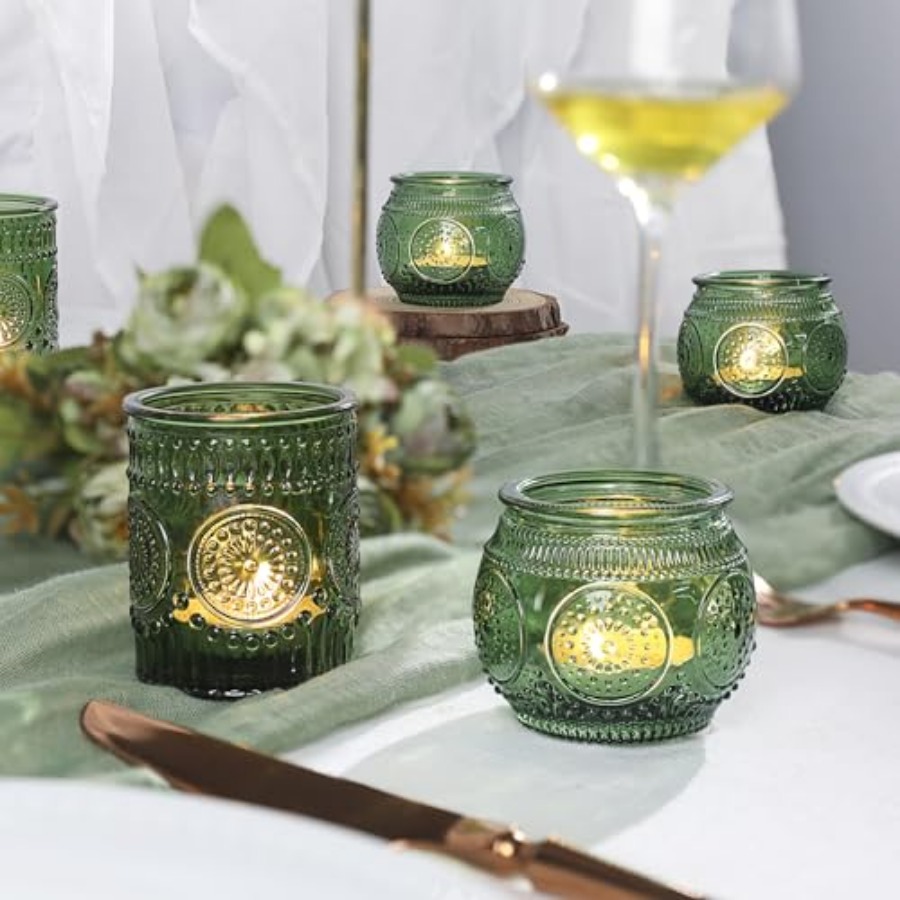 36 Pcs Candle Holders Bulk for - Vintage Collectible Glass recension och pris