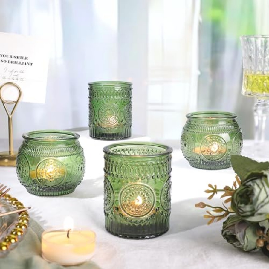 36 Pcs Candle Holders Bulk for - Vintage Collectible Glass recension och pris