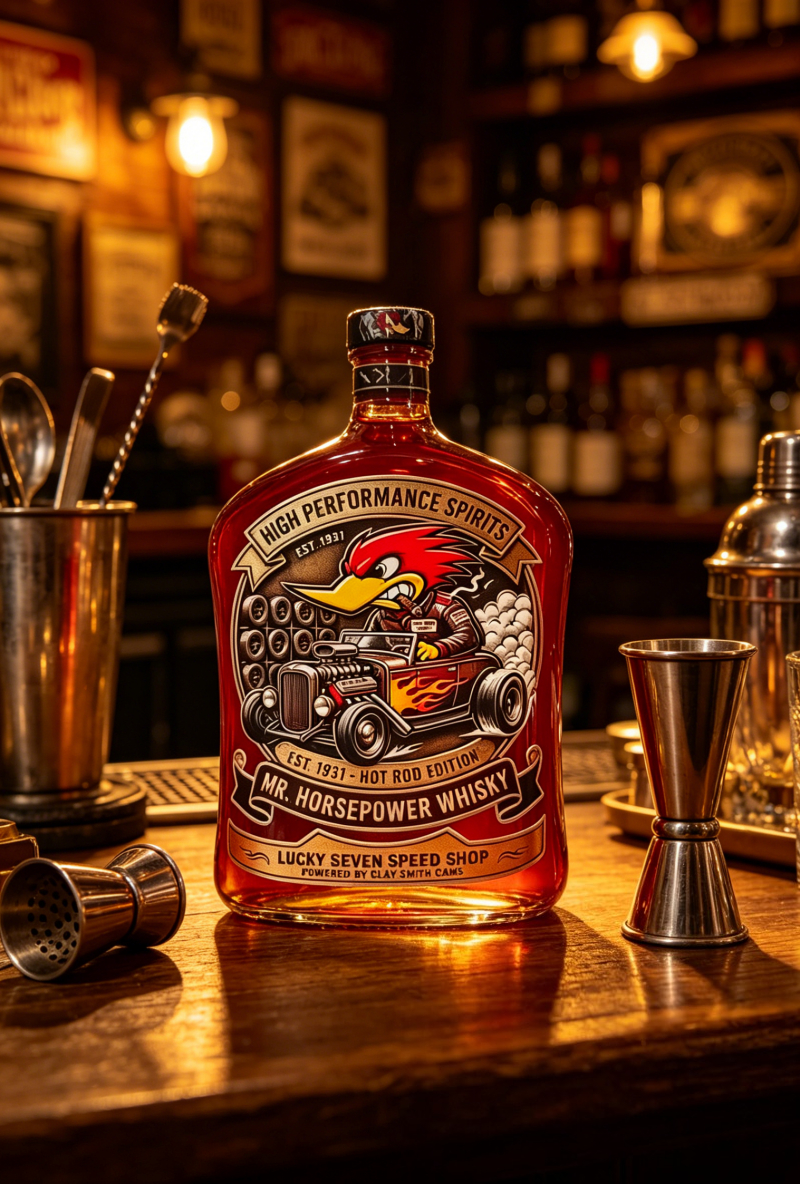 Vintage Mr. Horsepower Whiskey - Vintage Collectible Bottles recension och pris