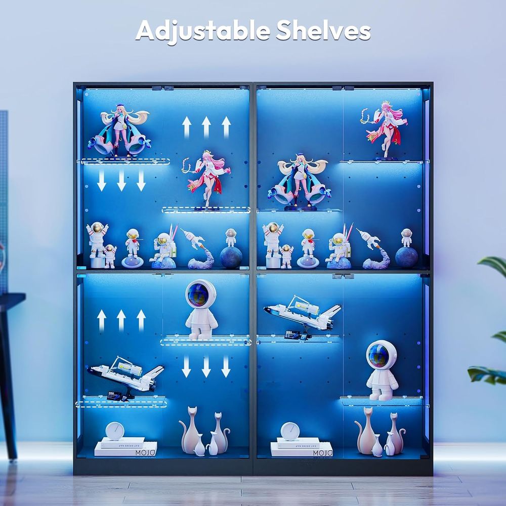 69 LED-Lit Glass Display Cabin - Collectible & Vintage Dolls For Wedding recension och pris