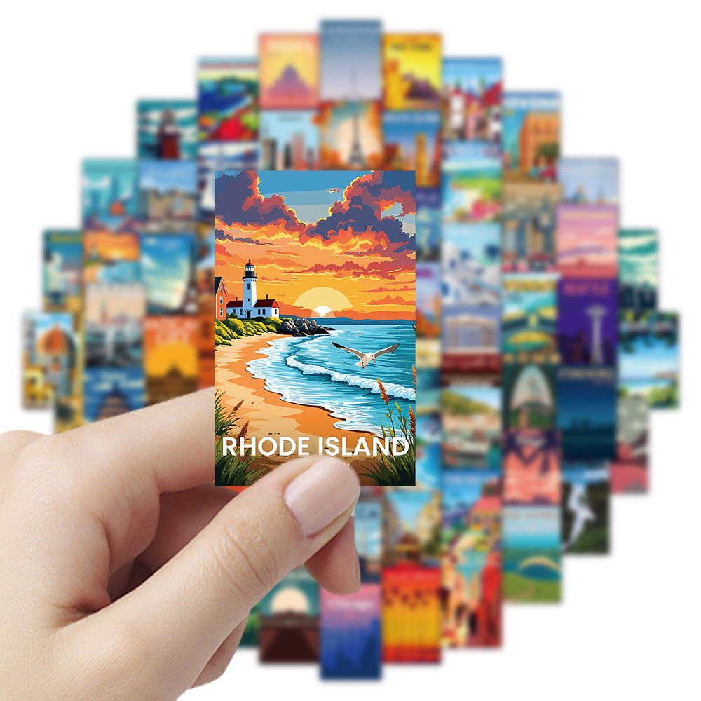 108 Pcs Scenic Landscape Stamp - Vintage Collectibles Store recension och pris