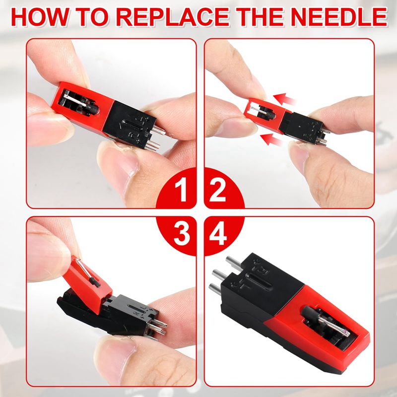 Player Needle Replacement, 4Pc - Record Player Needle recension och pris