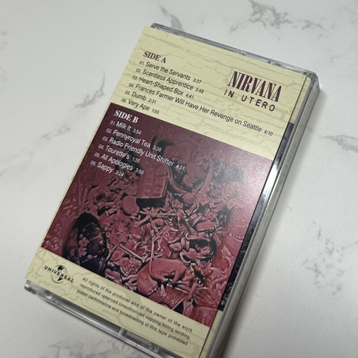 Nirvana in Utero Cassette Tape - Vintage Collectibles & More Llc Photos recension och pris