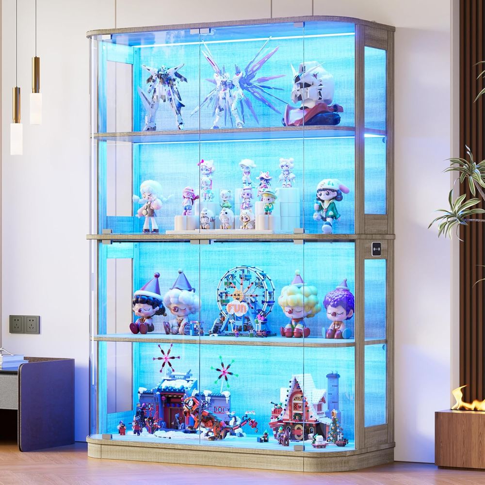 47.2 Glass-Door 4-Tier Display - Collectible Collection recension och pris