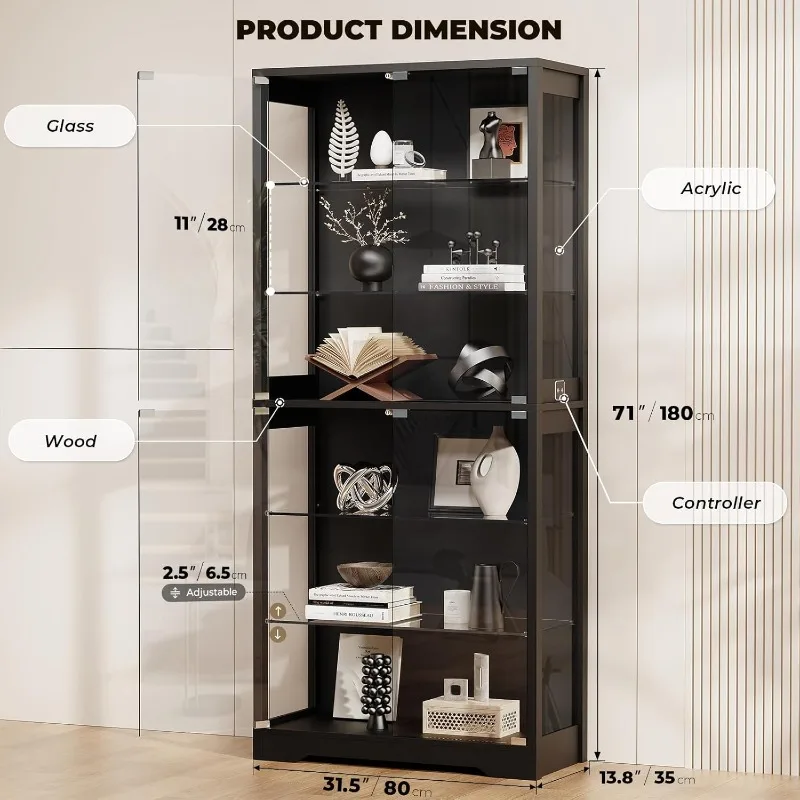 BROTTAR Display Cabinet with G - Collectible & Vintage Dolls For Wedding recension och pris