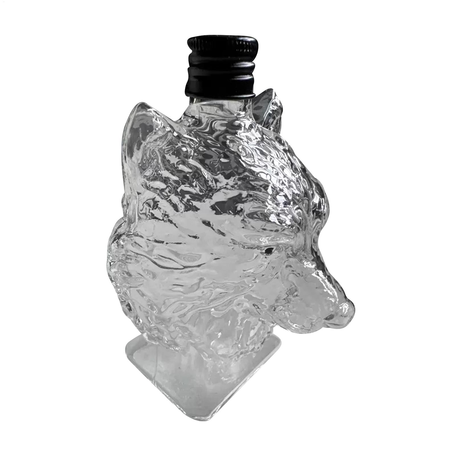 Engraved Whiskey Glasses Wolf  - Vintage Collectible Bottles recension och pris