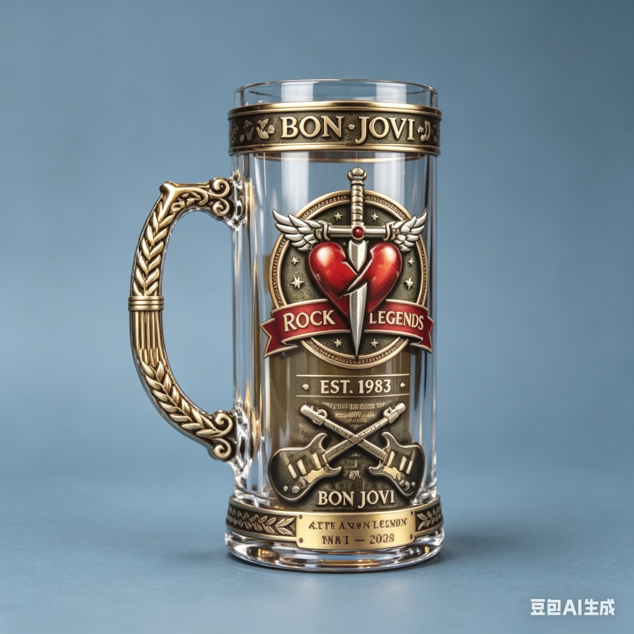 Bon Jovi 1983-2026 Rock Legend - Vintage Collectible Glass recension och pris