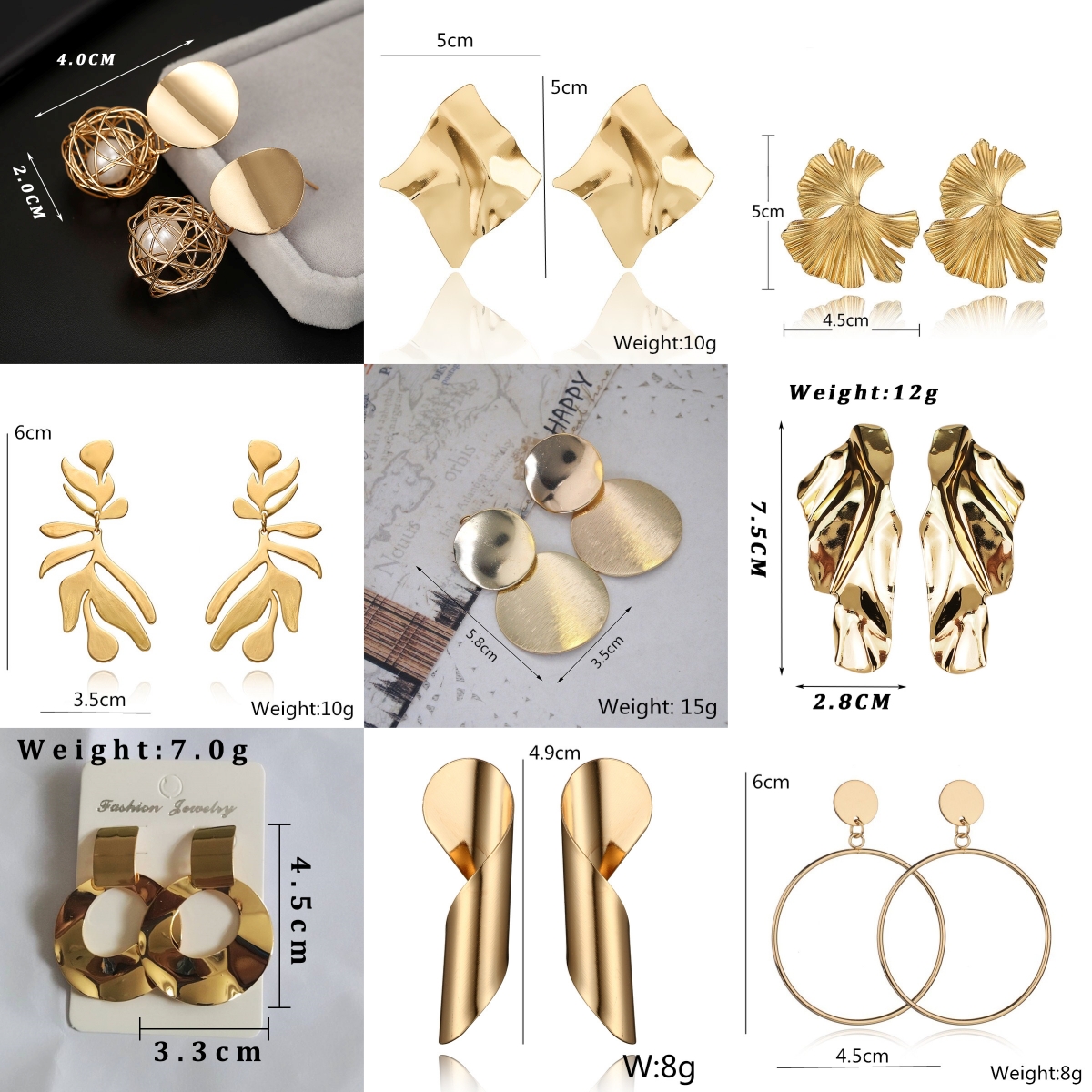 Korean Metal Earrings 2025 For - Vintage Collectible Item recension och pris