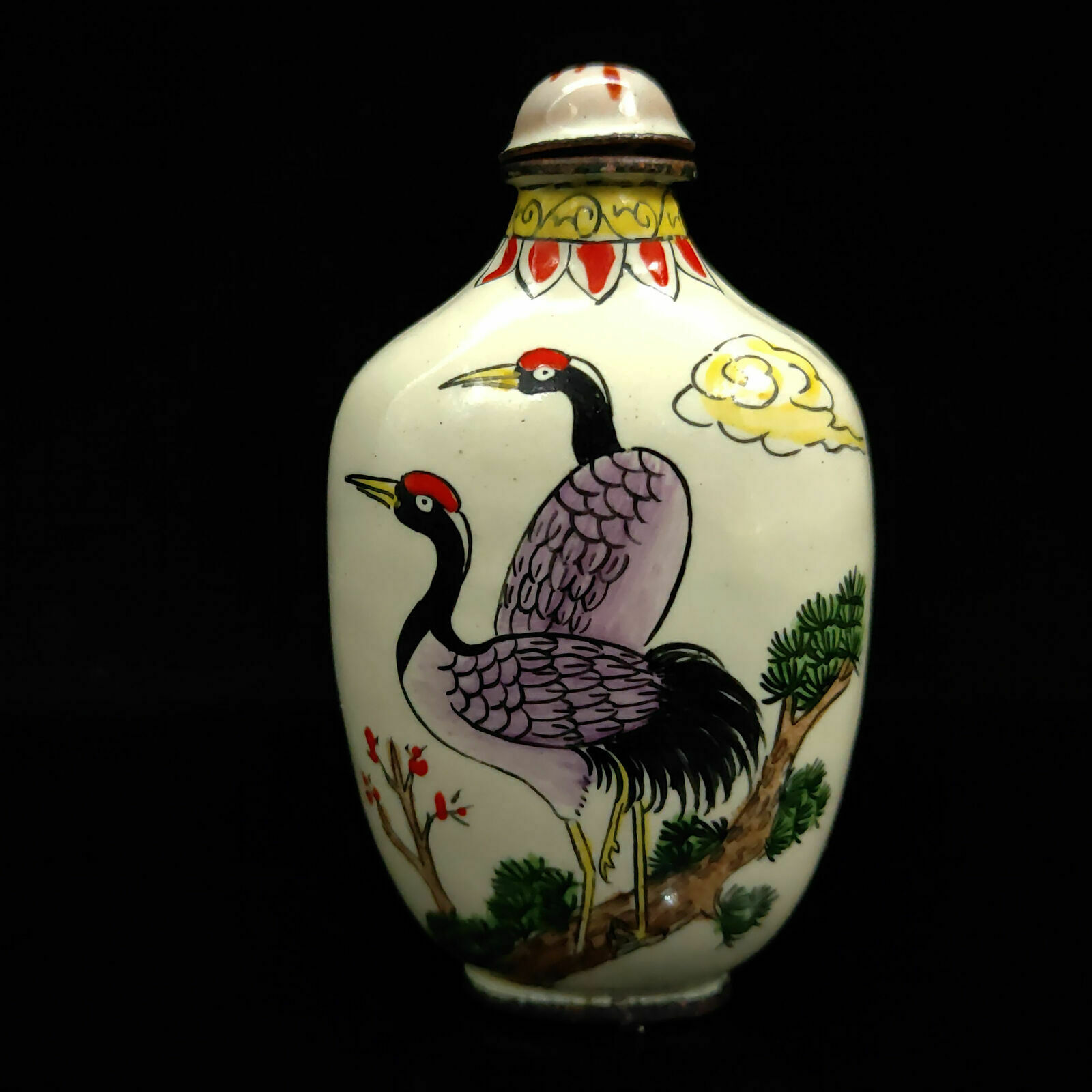 Chinese Antique Cloisonne Cran - Vintage Collectible Bottles recension och pris