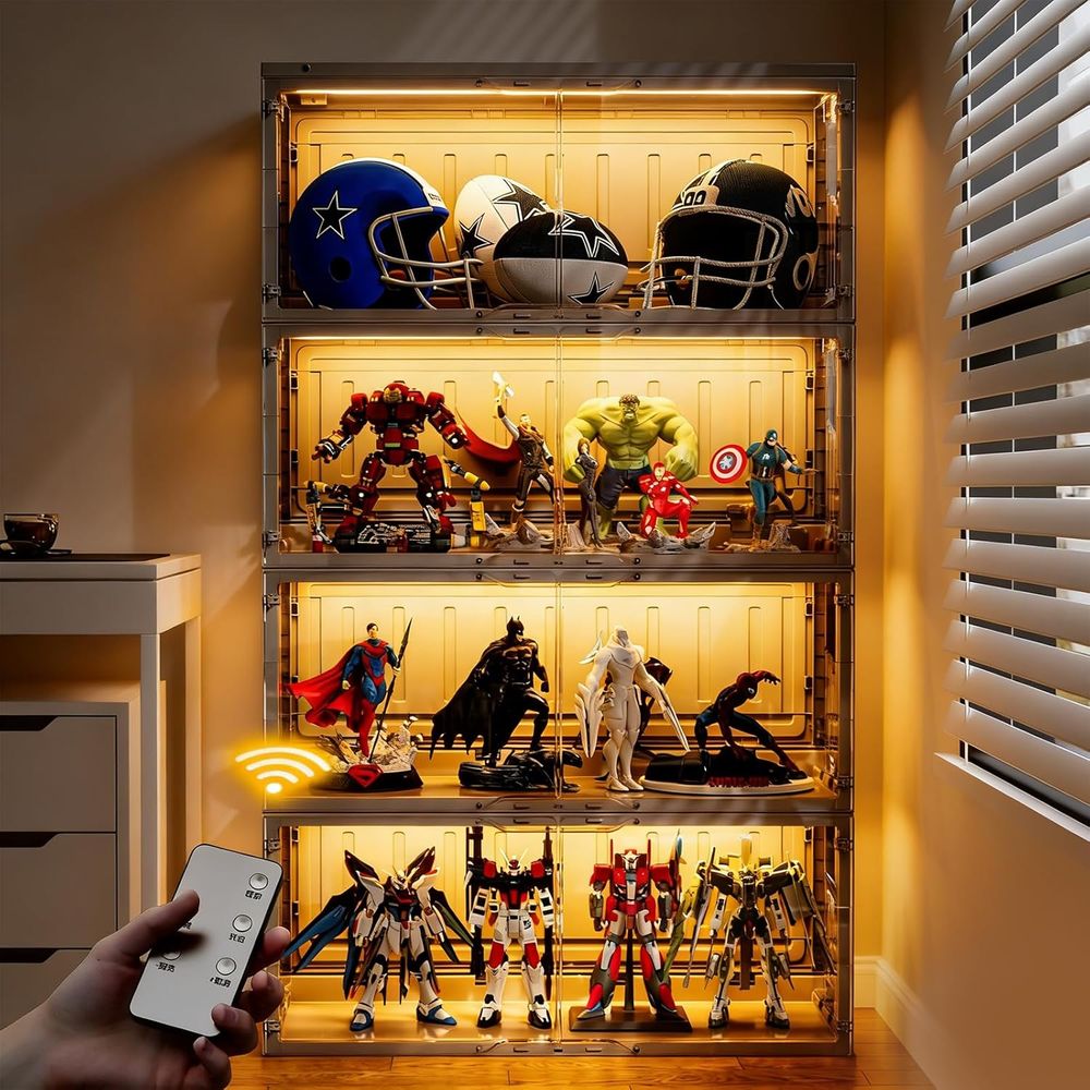 Black Glass Display Case with  - Collectible & Vintage Dolls For Wedding recension och pris