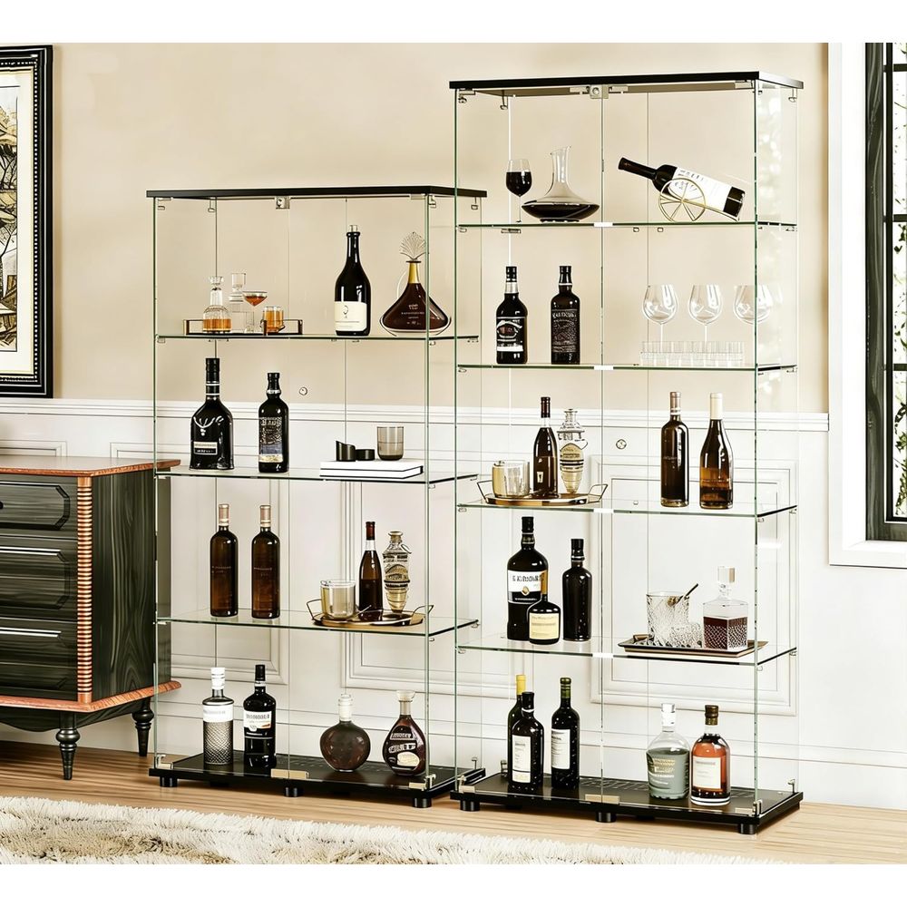 Double Door Glass Display Cabi - Collectible & Vintage Dolls For Wedding recension och pris