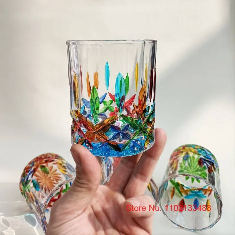 Designer Cup Colorful Jewelry  - Vintage Collectible Glass recension och pris