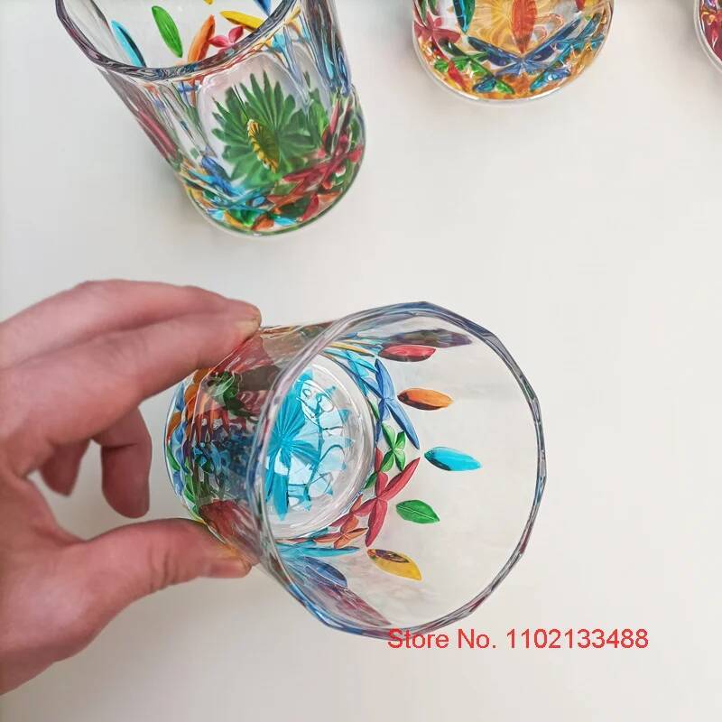 Designer Cup Colorful Jewelry  - Vintage Collectible Glass recension och pris