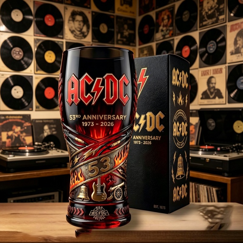 RURUYA AC/DC 53rd Anniversary  - Vintage Collectible Glass recension och pris