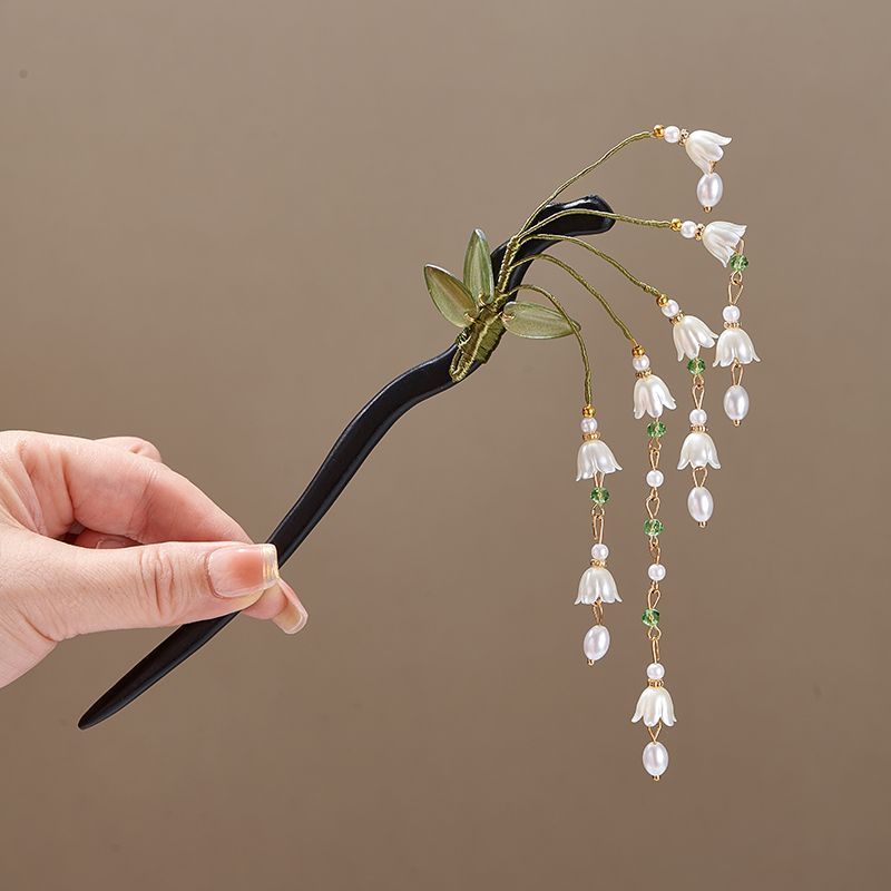Wooden Flower Hairpin Vintage  - Vintage Collectible Item recension och pris