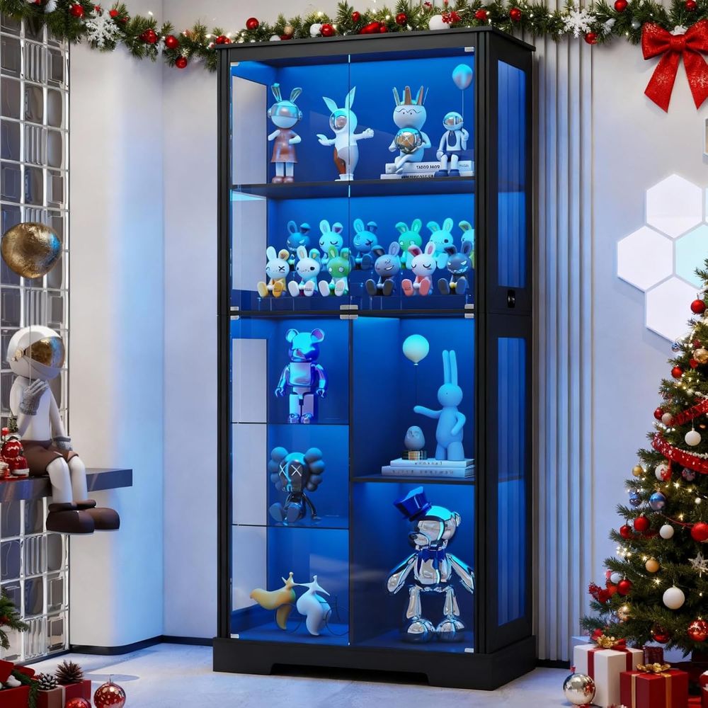 71 Illuminated Glass Curio Cab - Collectible & Vintage Dolls For Wedding recension och pris