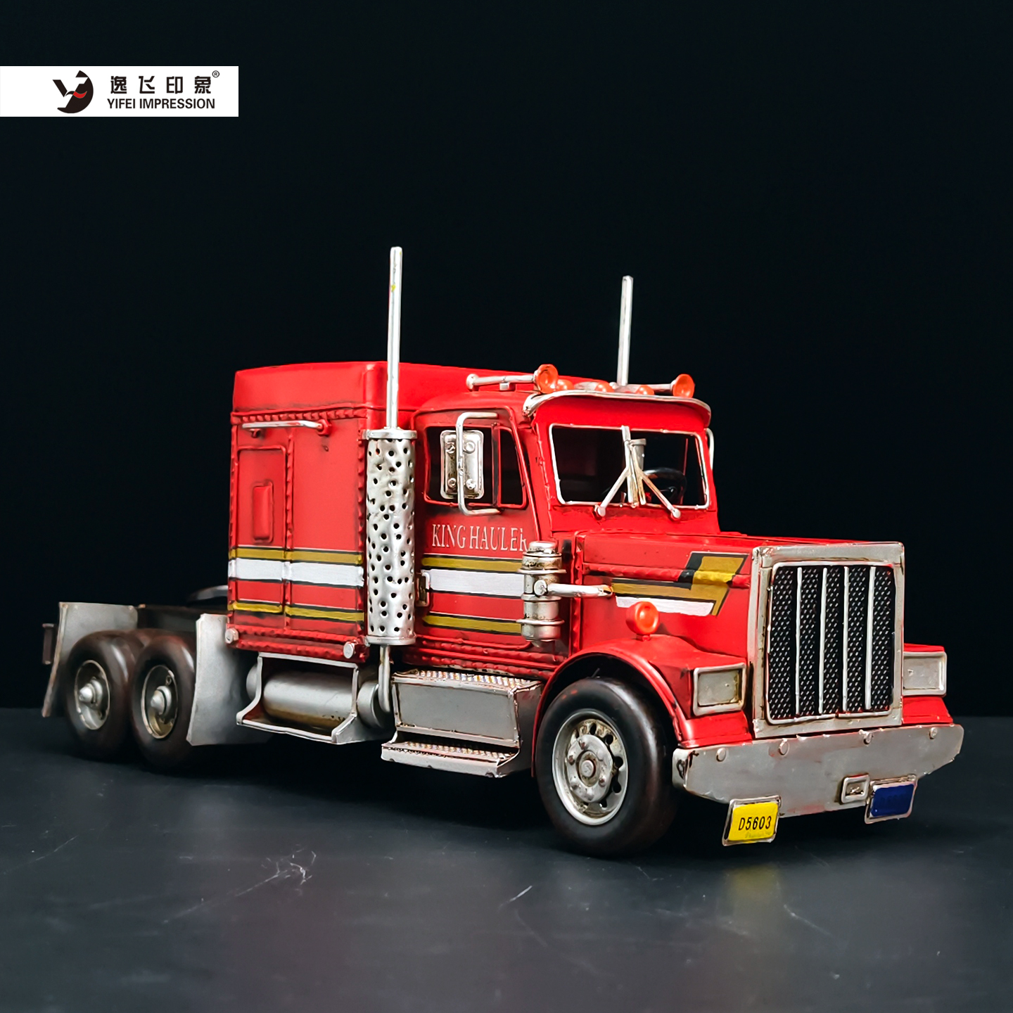 Vintage Red Semi Truck Iron Ar - Vintage Collectible Trucks recension och pris