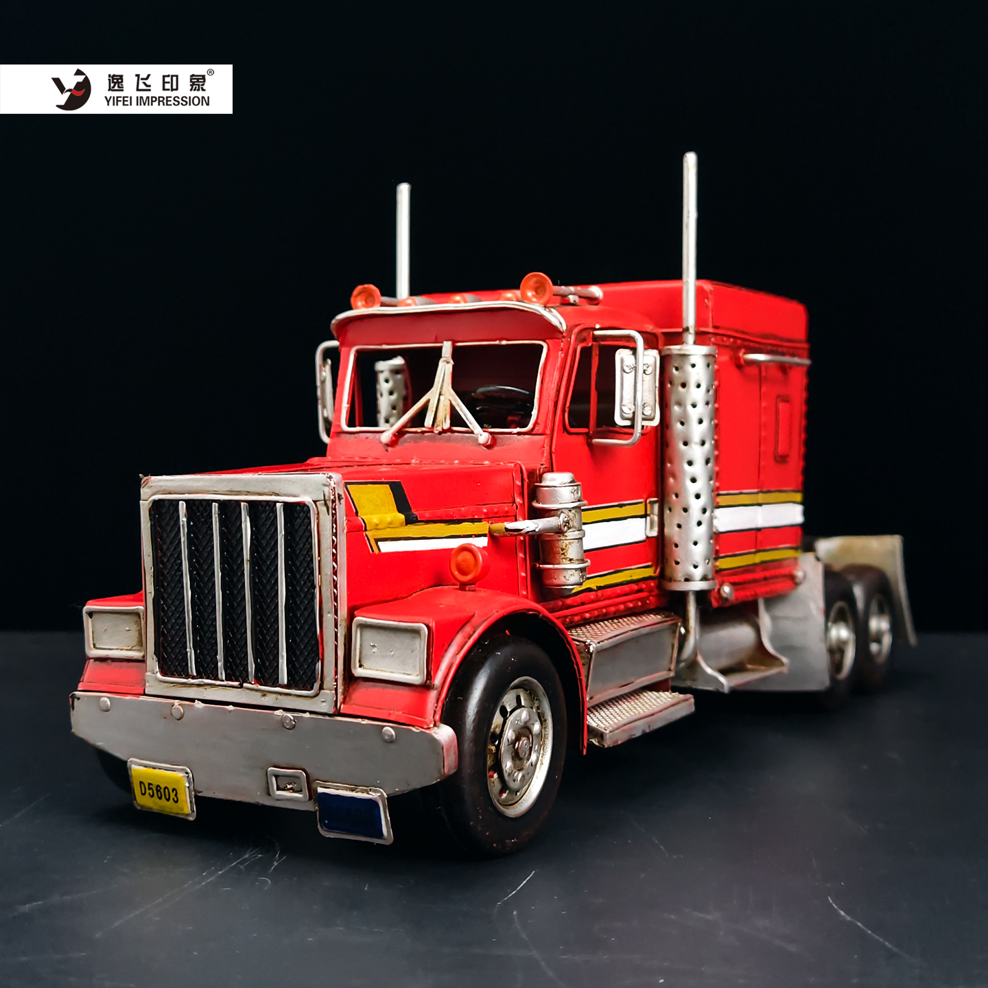 Vintage Red Semi Truck Iron Ar - Vintage Collectible Trucks recension och pris