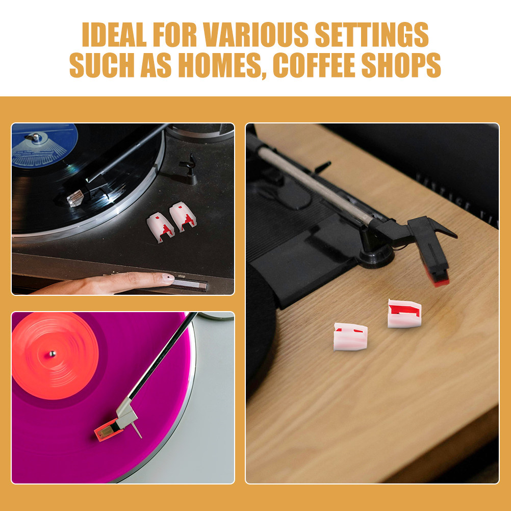 5Pcs Black Vinyl Record Player - Record Player Needle recension och pris