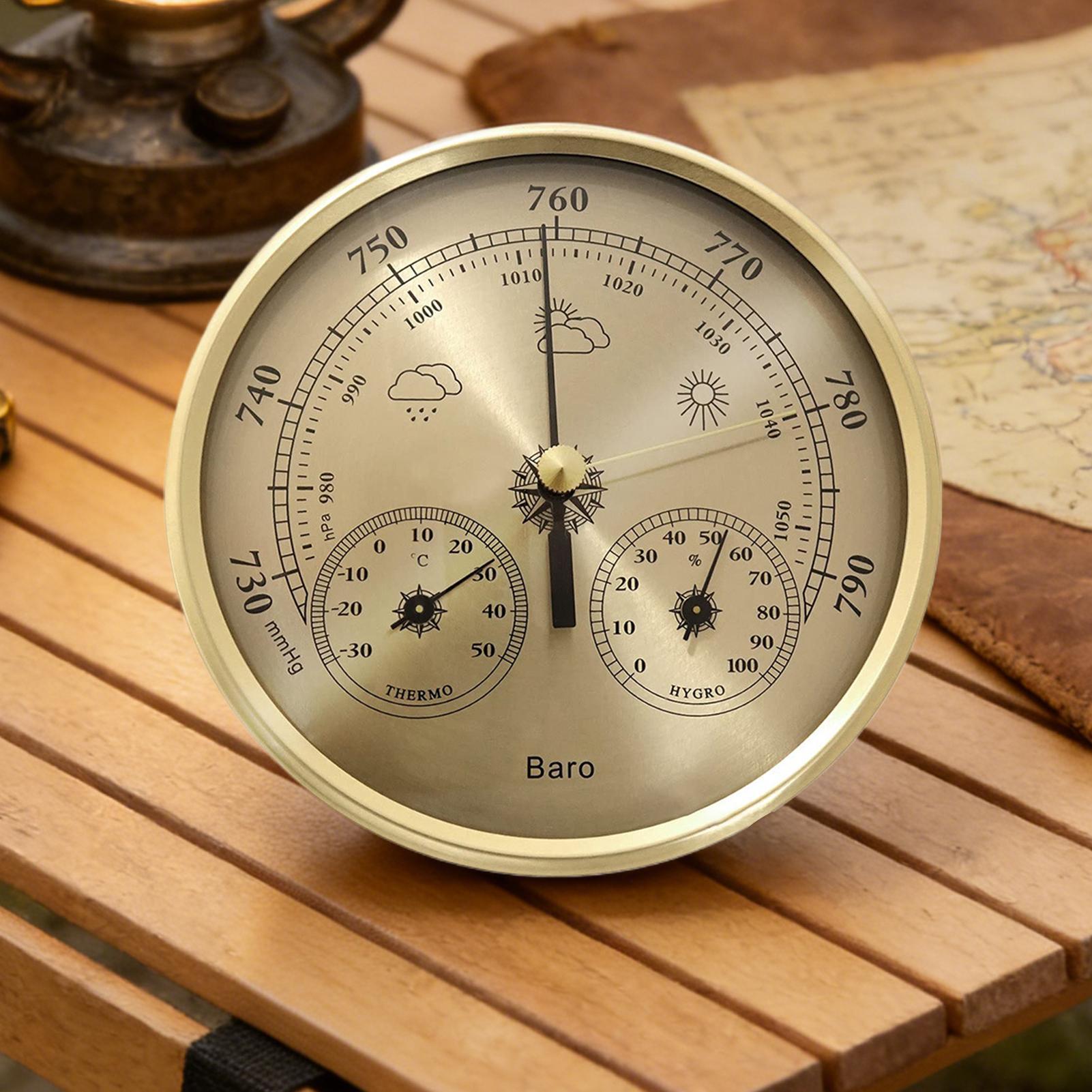 Weather Barometer Portable Tem - Analog Meter Gauge recension och pris