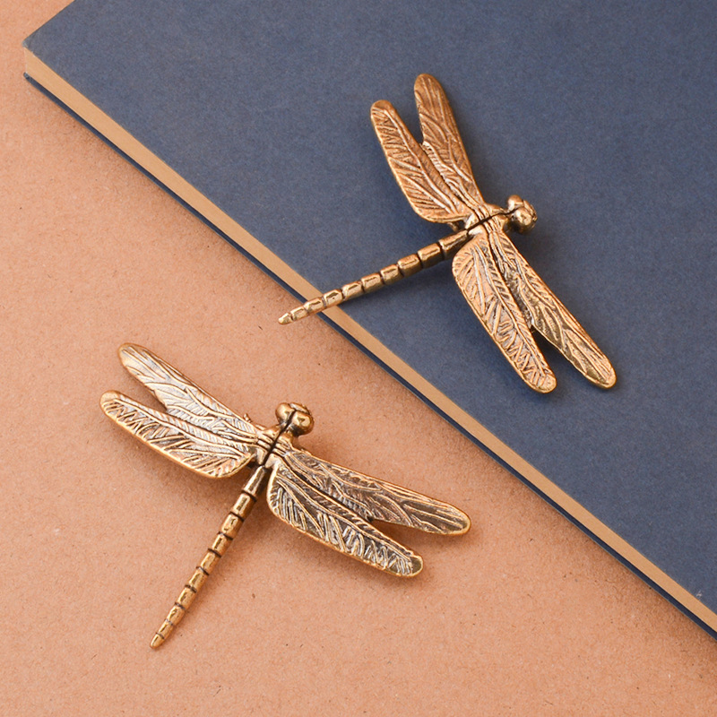1Pc Vintage Brass Dragonfly Or - Vintage Collectible And Vintage Dolls recension och pris