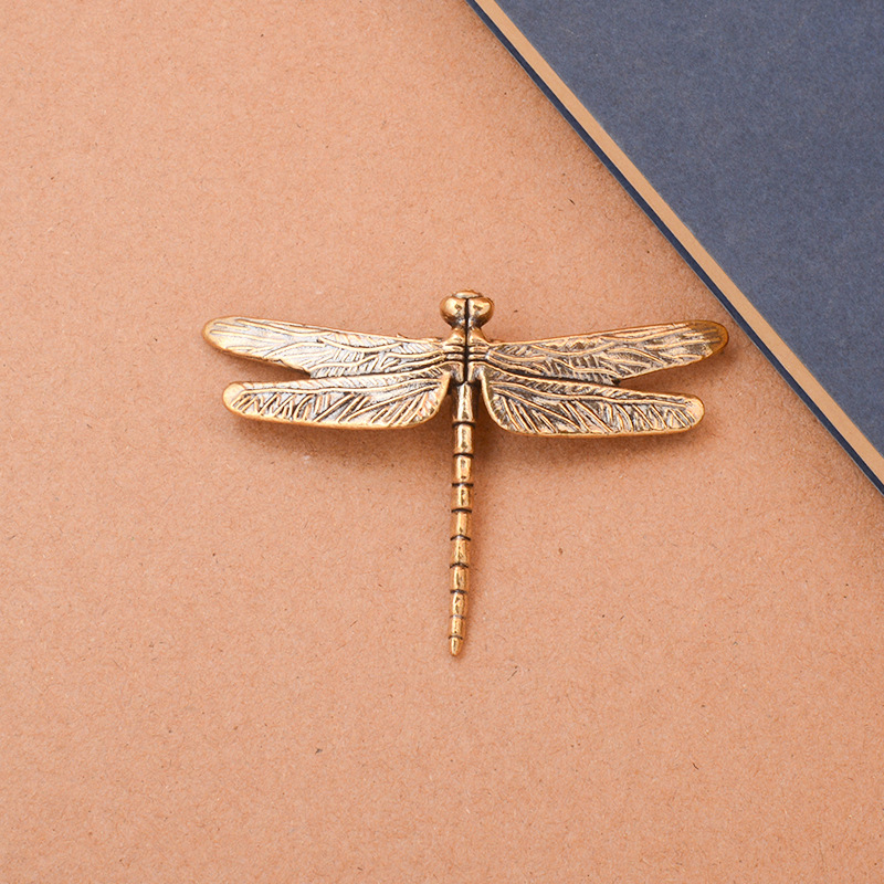 1Pc Vintage Brass Dragonfly Or - Vintage Collectible And Vintage Dolls recension och pris