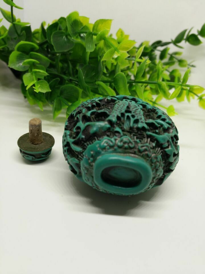 Mini Chinese Turquoise Twins F - Vintage Collectible Bottles recension och pris