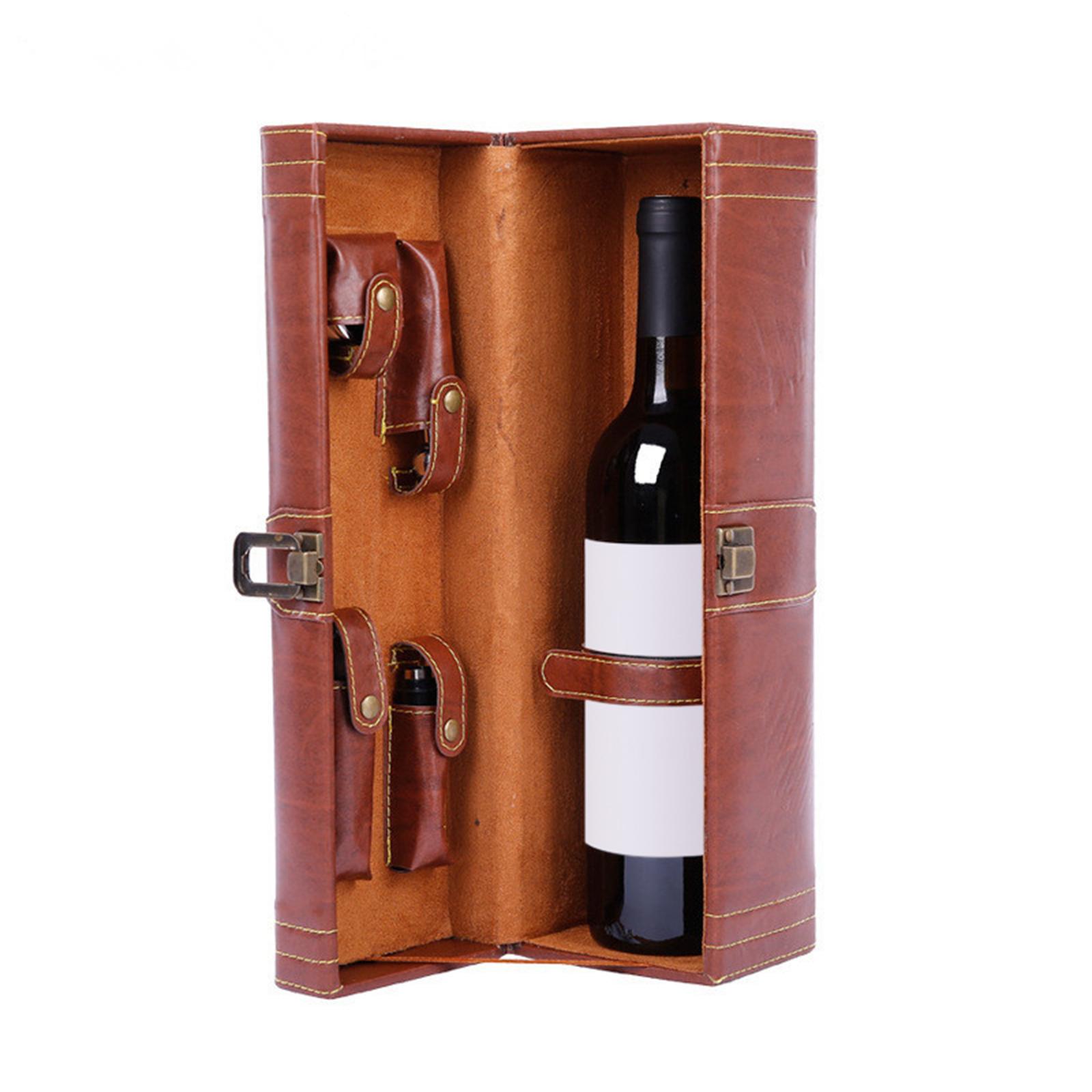 Box Case PU Leather Vintage Ha - Vintage Collectible Bottles recension och pris