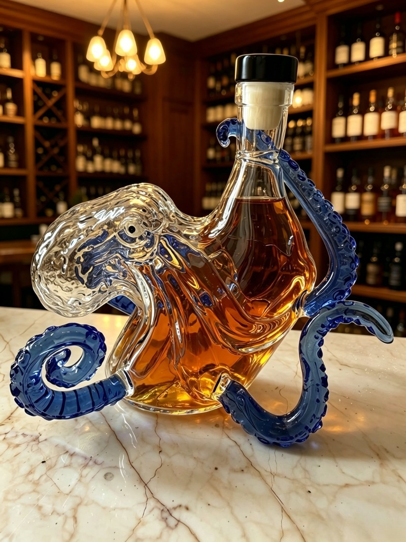 Decanter, Sea Monster, Octopus - Vintage Collectible Bottles recension och pris