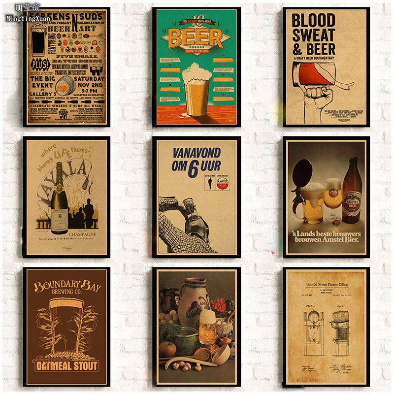 Vintage Beer Wine Drink Chart  - Collectible Vintage Wine recension och pris