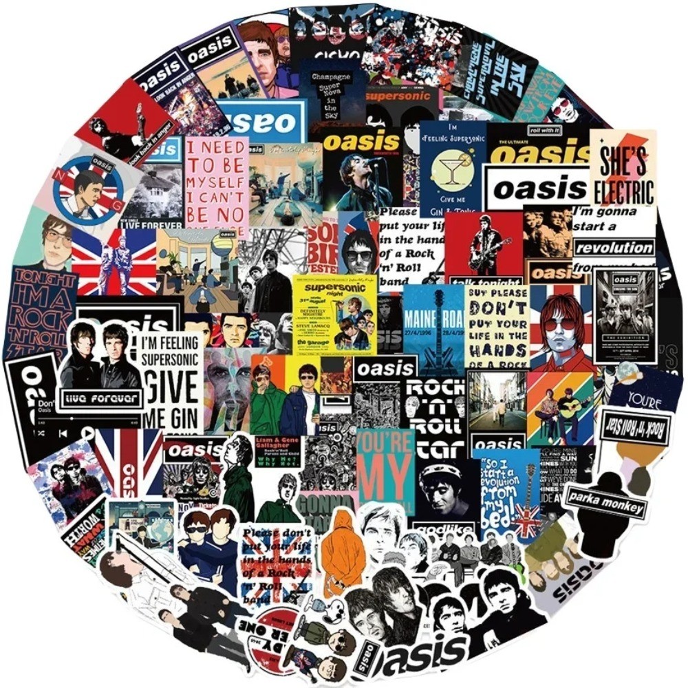 Oasis British Rock Band Sticke - Vintage Collectibles Store recension och pris