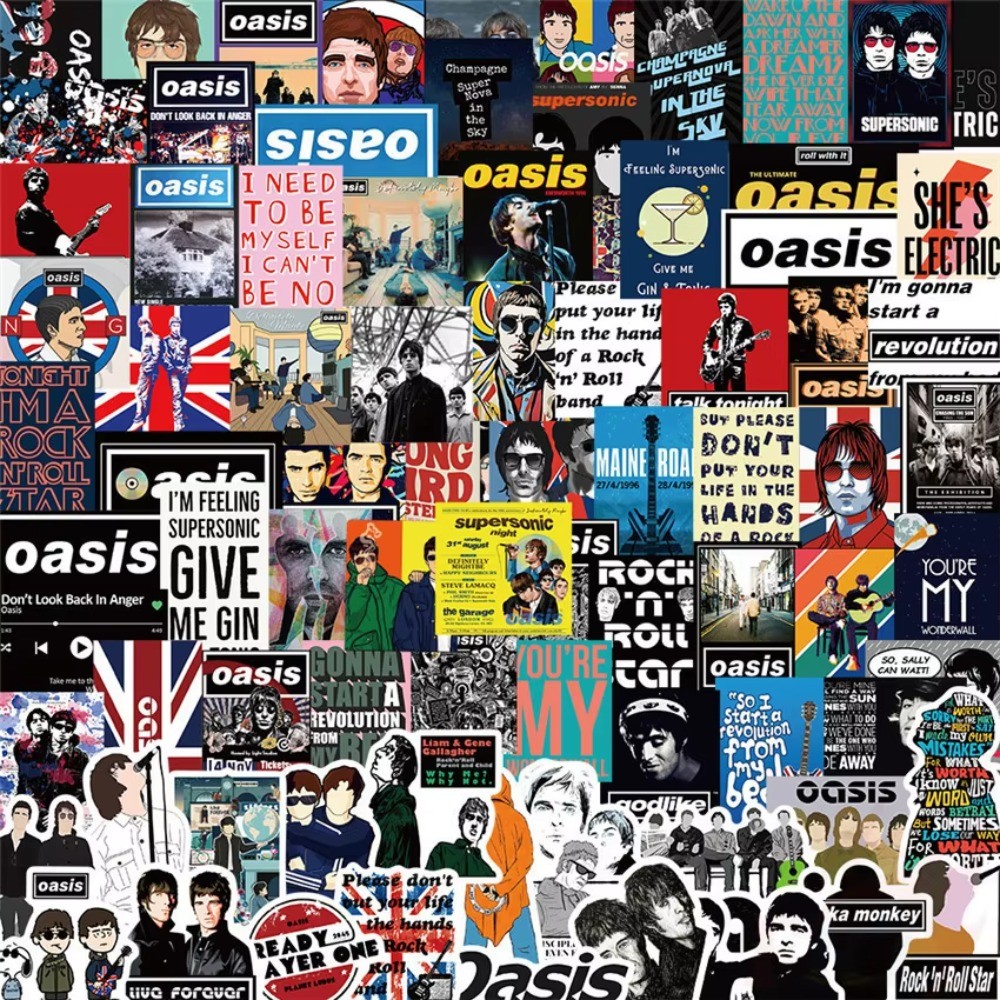 Oasis British Rock Band Sticke - Vintage Collectibles Store recension och pris