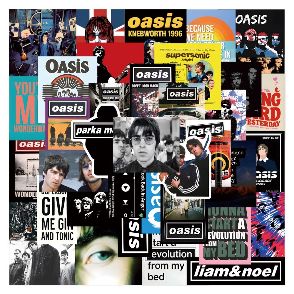 Oasis British Rock Band Sticke - Vintage Collectibles Store recension och pris