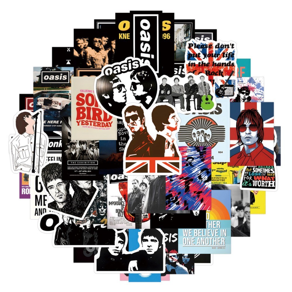 Oasis British Rock Band Sticke - Vintage Collectibles Store recension och pris