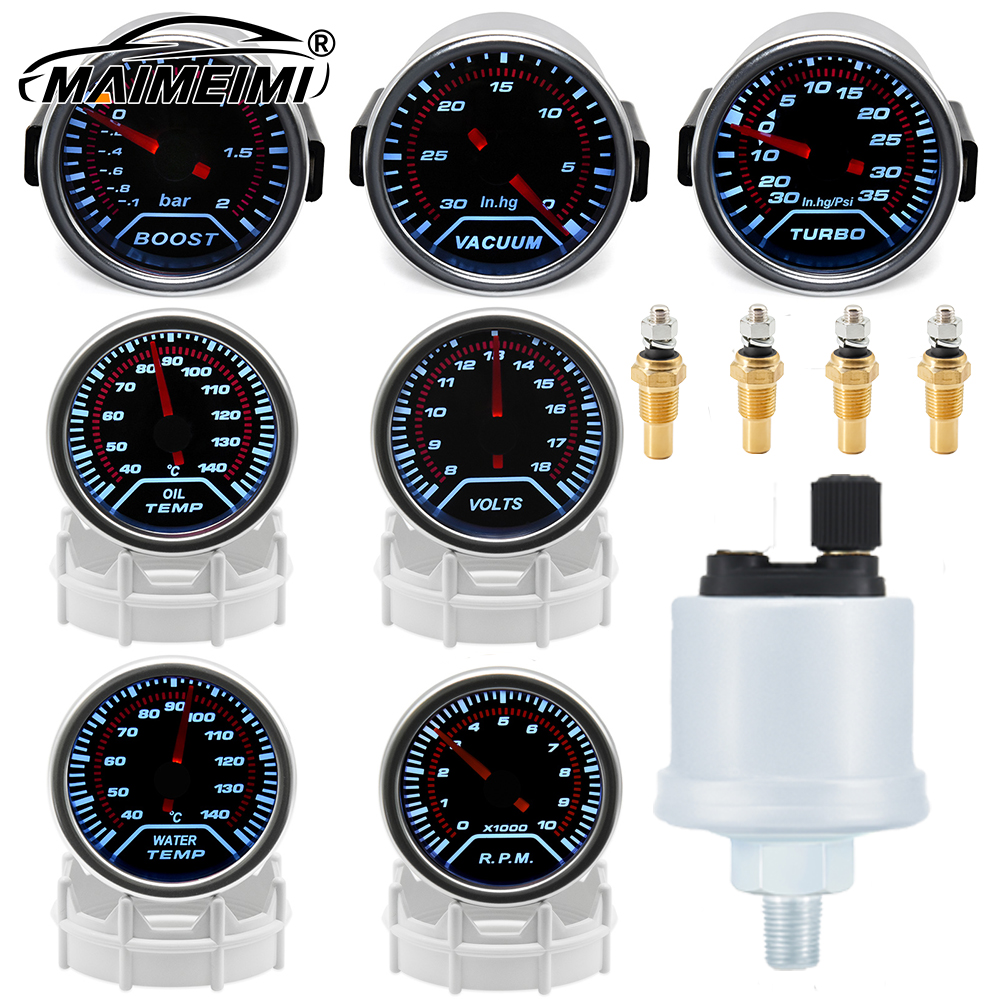 0~100PSI Oil Press Gauge White - Analog Meter Gauge recension och pris