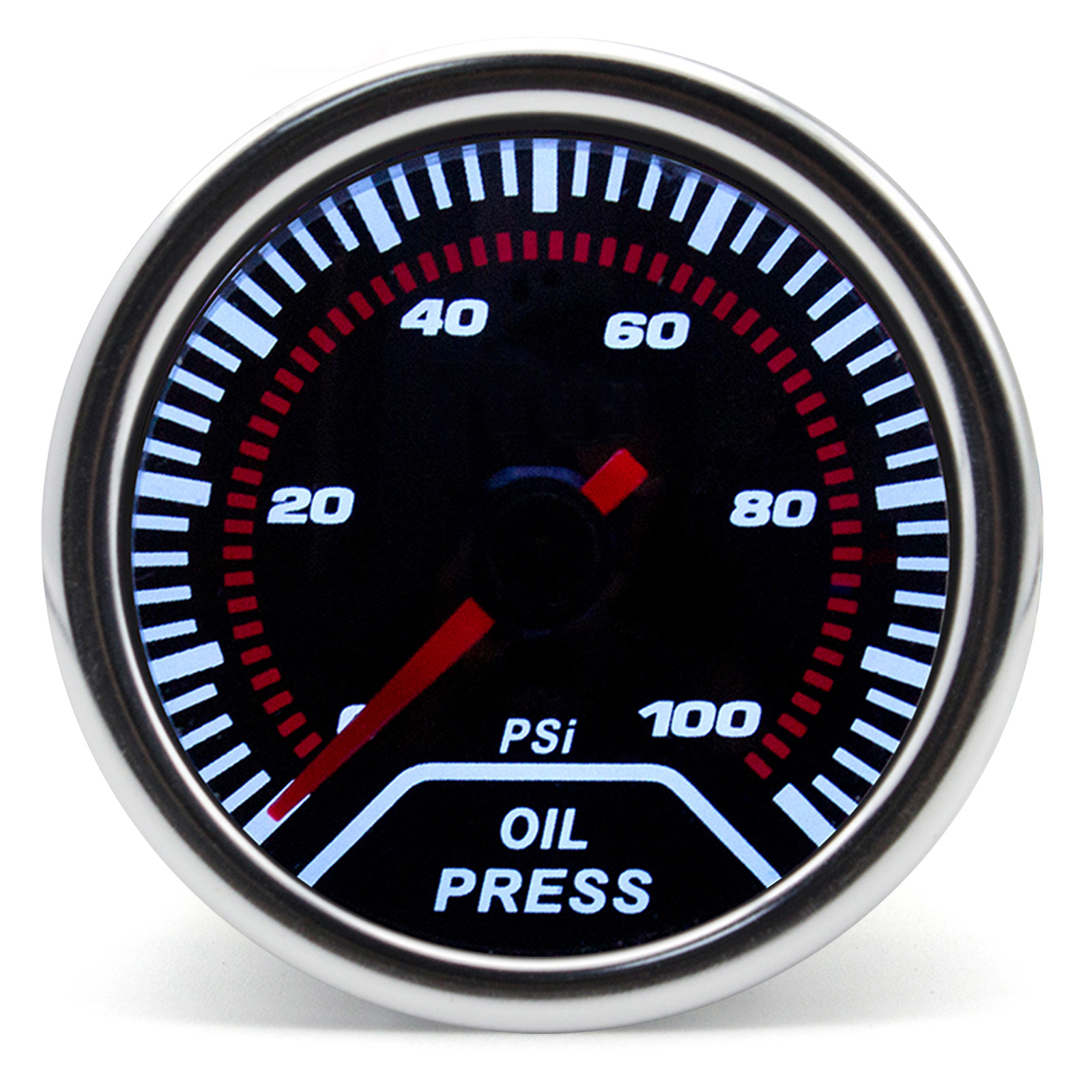 0~100PSI Oil Press Gauge White - Analog Meter Gauge recension och pris