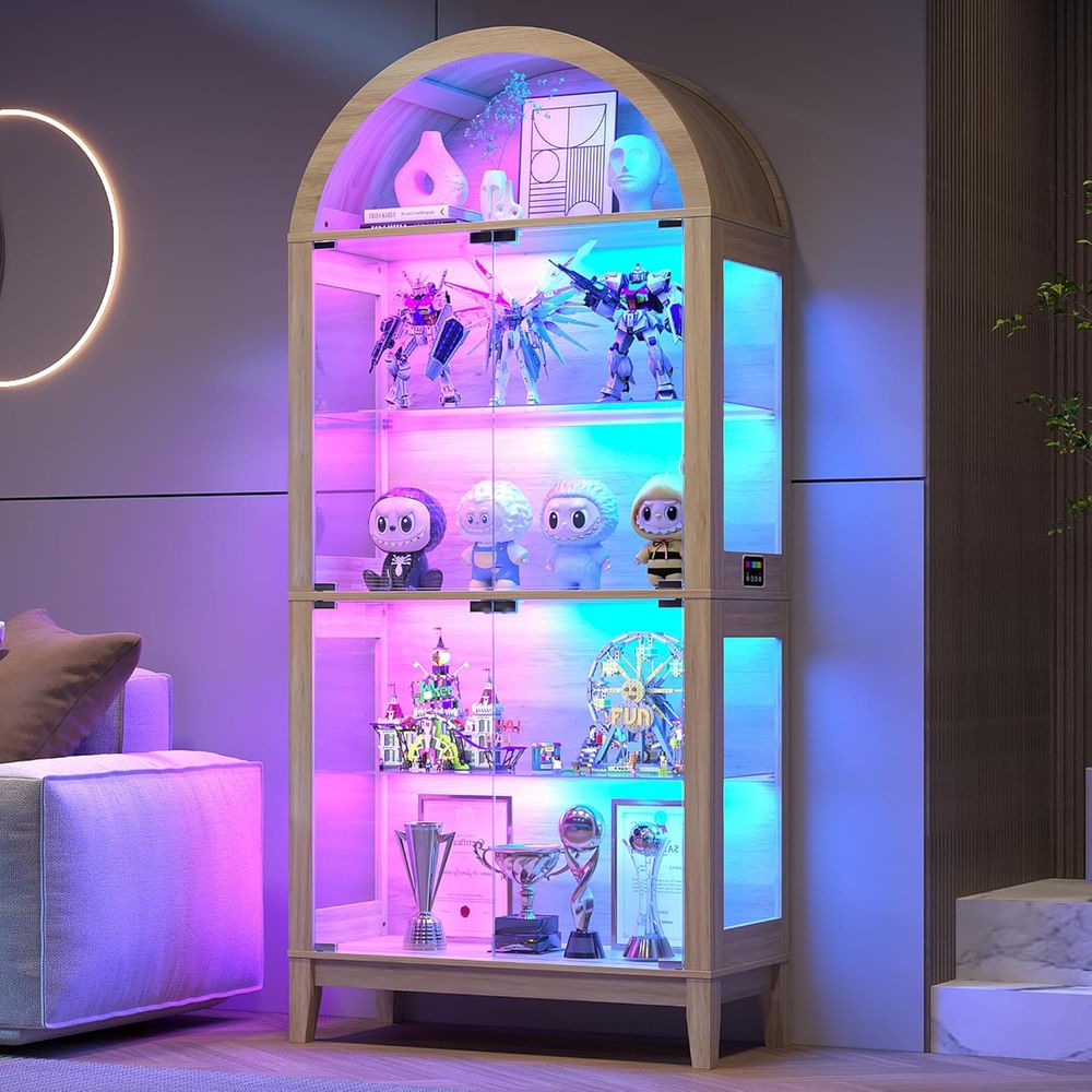 Illuminated Arched Display Cab - Collectible & Vintage Dolls For Wedding recension och pris