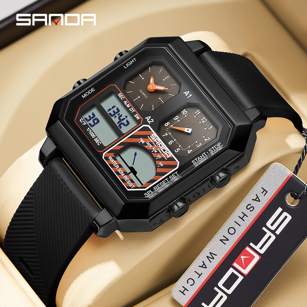 SANDA Top Brand 6210 Fashion M - Analog Meter Gauge recension och pris
