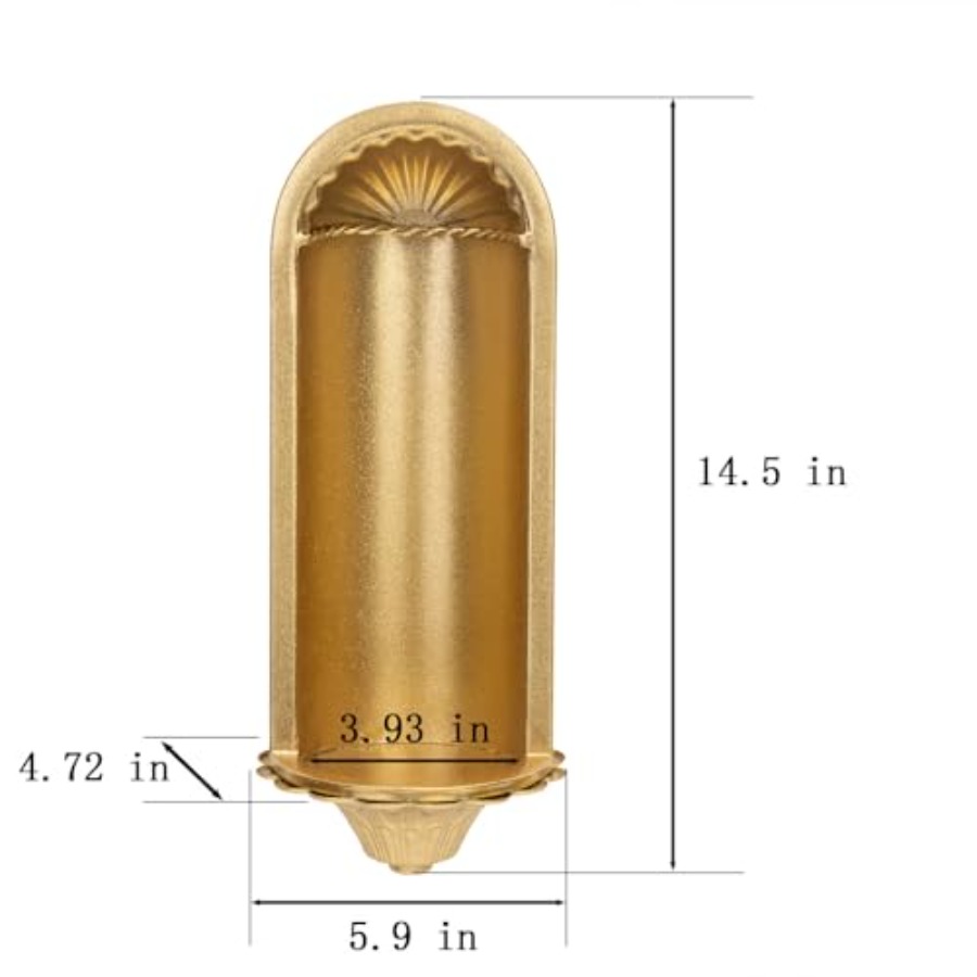 Gold Wall Candle Sconces Set o - Vintage Collectibles & More Llc Photos recension och pris